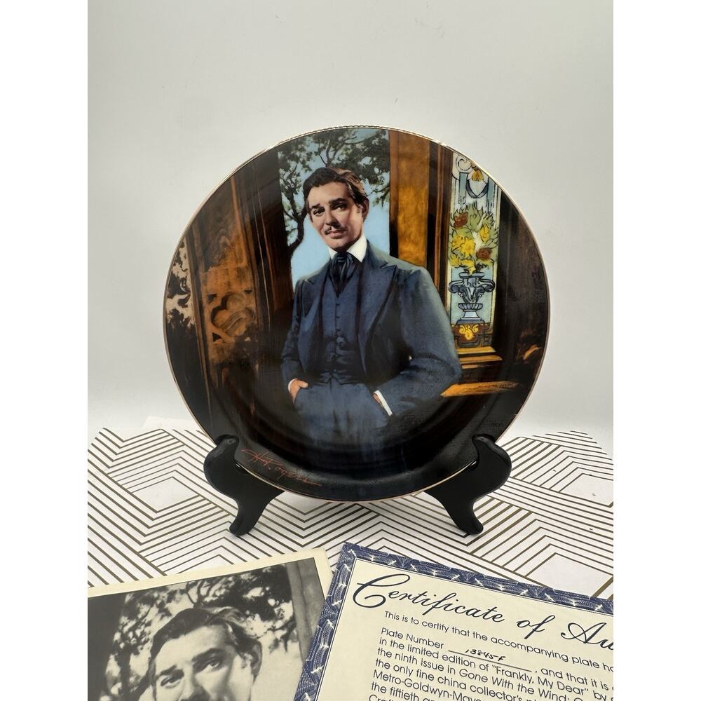 Gone With The Wind Golden Anniversary Series "Frankly, My Dear" Plate